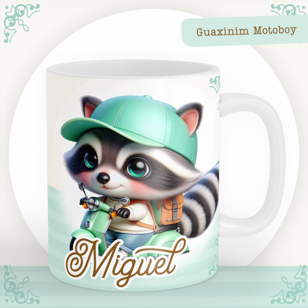 Guaxinim Motoboy - Kit Maternidade - Imagem 8