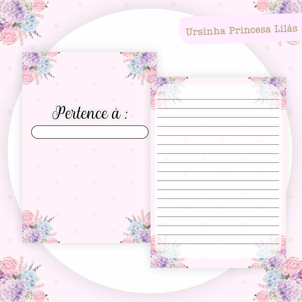 Ursinha Princesa Lilás - Kit Maternidade - Imagem 4