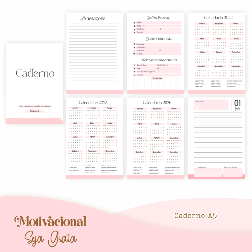 COMBO Seja Grata – 5 Modelos (Pamella) - Imagem 9