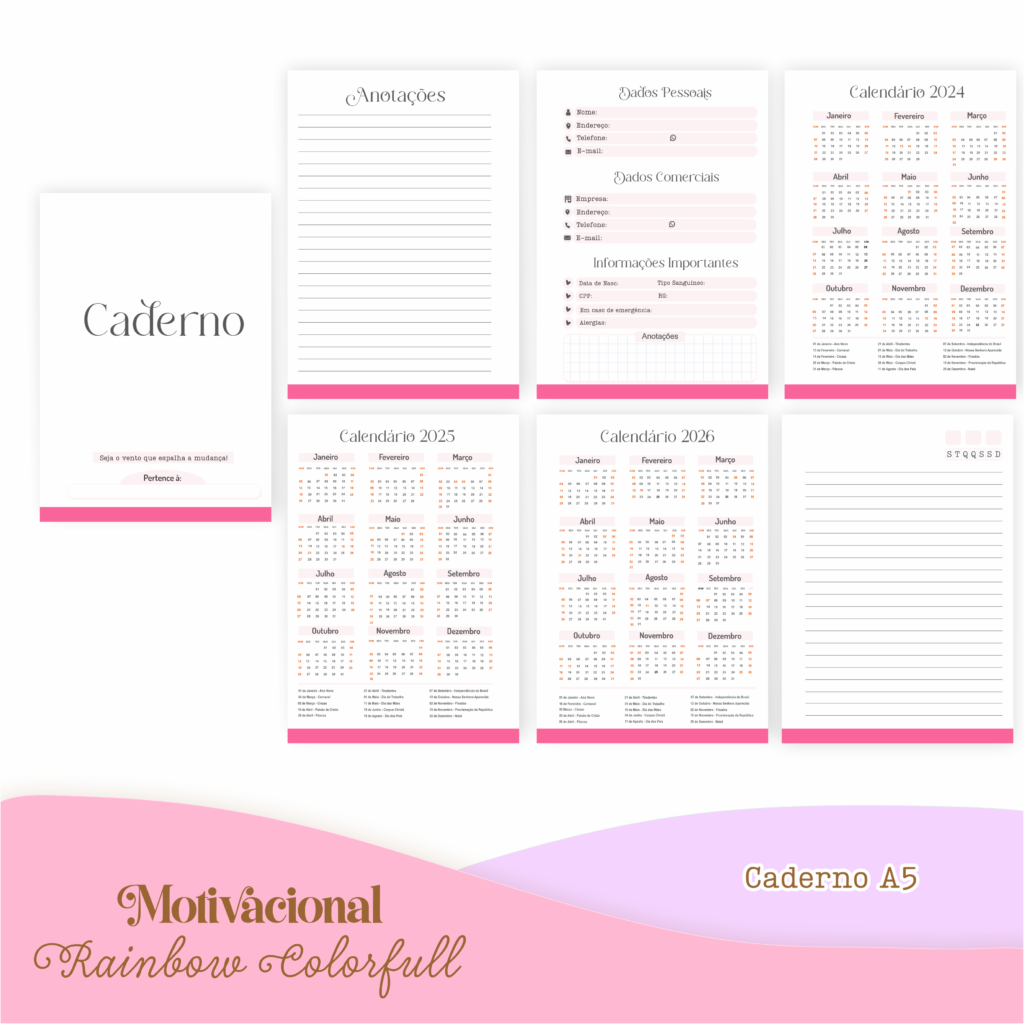 COMBO Rainbow Color Full – 5 Modelos (Pamella) - Imagem 9