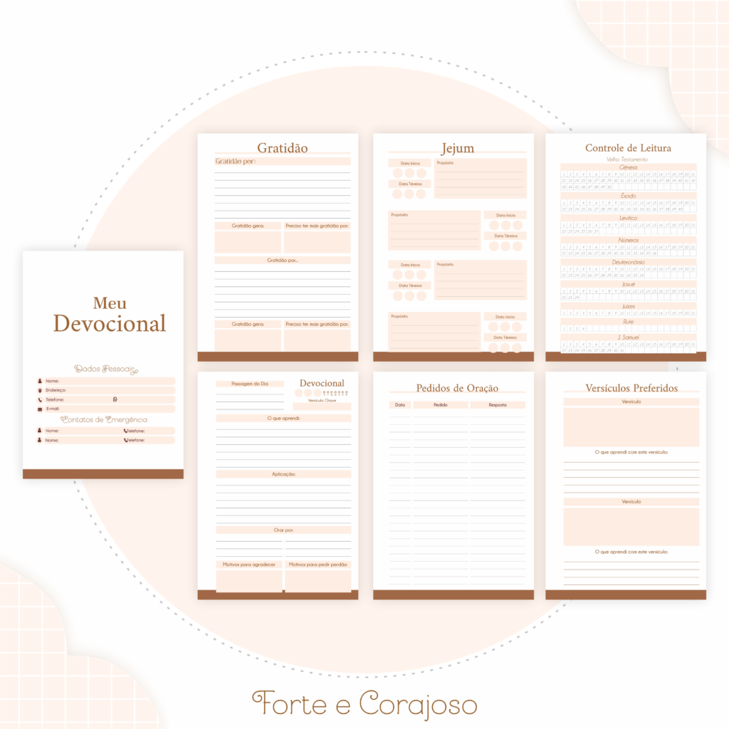 Kit CRISTÃO - Forte e Corajoso Masculino (Pamella) - Imagem 10