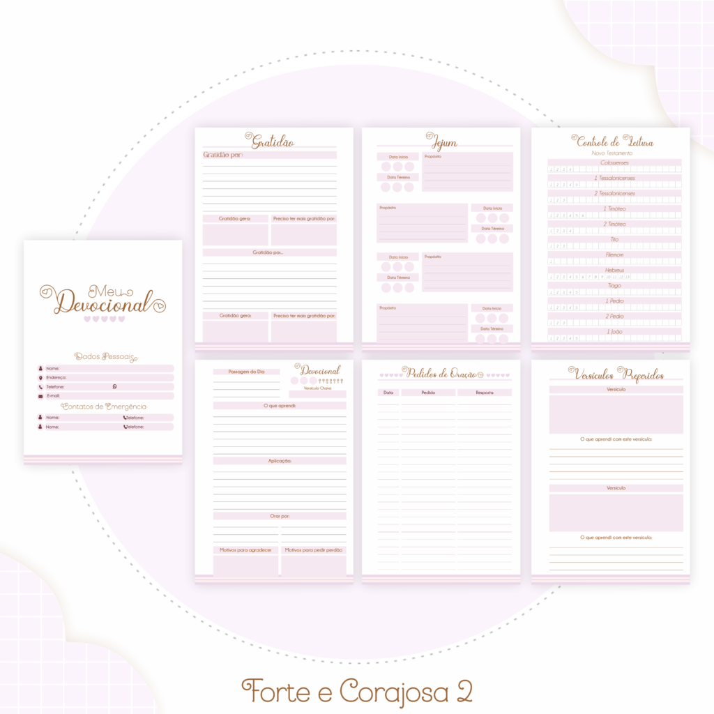 Kit CRISTÃO - Forte e Corajosa 2 (Pamella) - Imagem 9