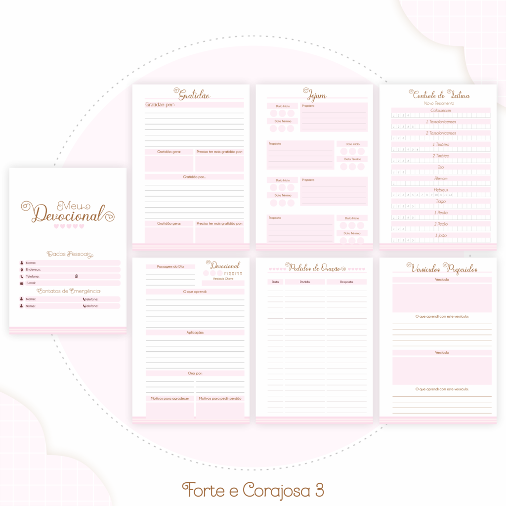 Kit CRISTÃO - Forte e Corajosa 3 (Pamella) - Imagem 10