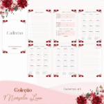 COMBO Marsala Luxo Alfabeto – 5 Modelos (Pamella) - Imagem 9