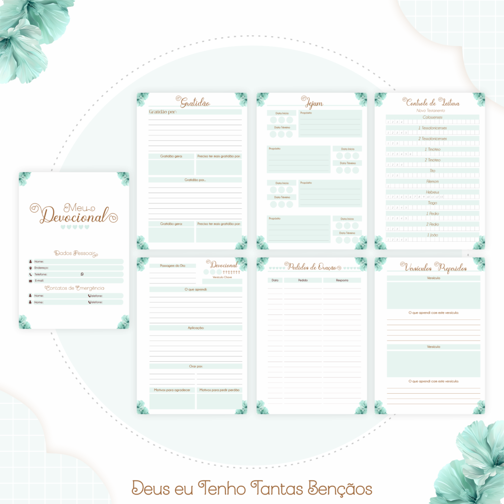 Kit CRISTÃO - Deus Eu Tenho Tantas Bençãoes (Pamella) - Imagem 10