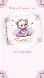 Ursinha Princesa Lilás - Kit Maternidade - Imagem 6