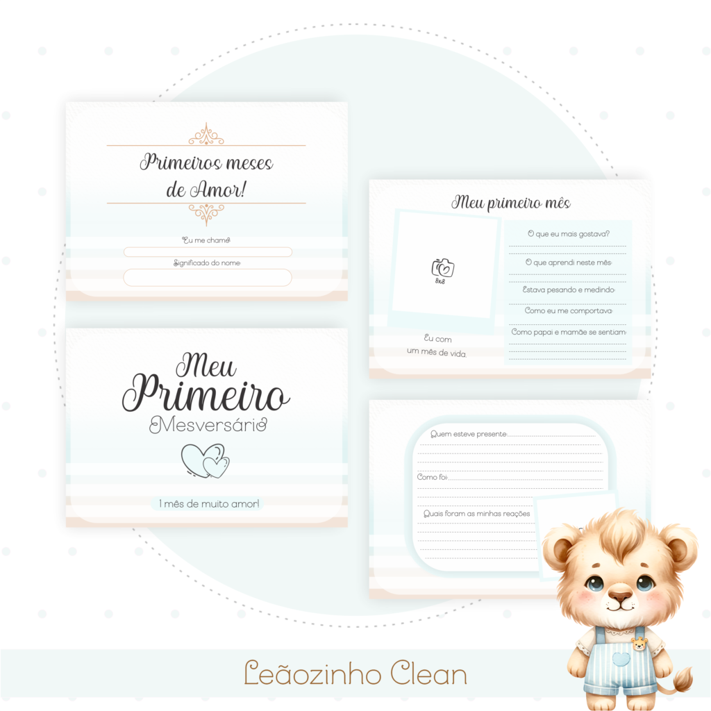 Leãozinho Clean - Kit Maternidade - Imagem 7