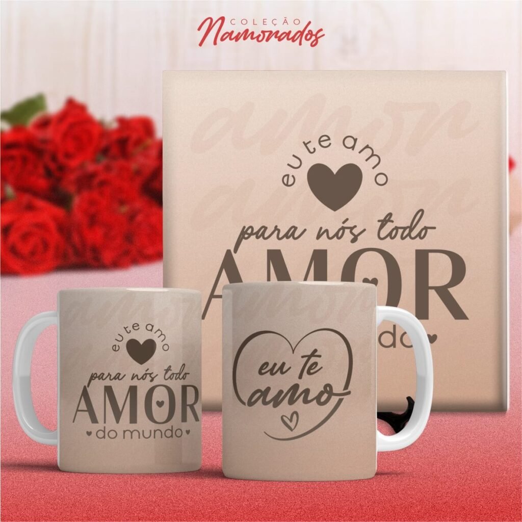 COMBO de Artes Canecas e Azulejos Namorados V24 SEM FOTO (Vintage) - Imagem 14