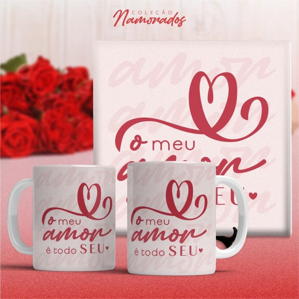 COMBO de Artes Canecas e Azulejos Namorados V24 SEM FOTO (Vintage) - Imagem 15