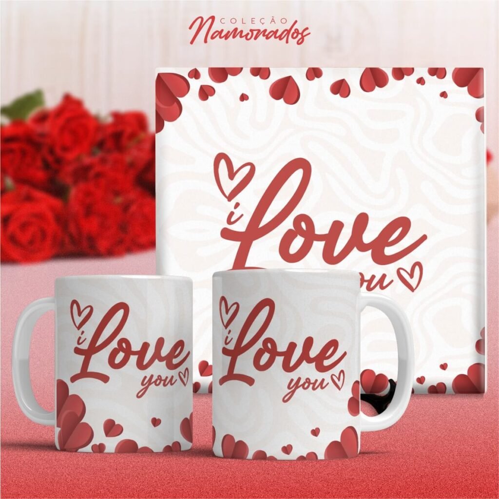 COMBO de Artes Canecas e Azulejos Namorados V24 SEM FOTO (Vintage) - Imagem 17