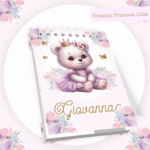 Ursinha Princesa Lilás - Kit Maternidade - Imagem 8