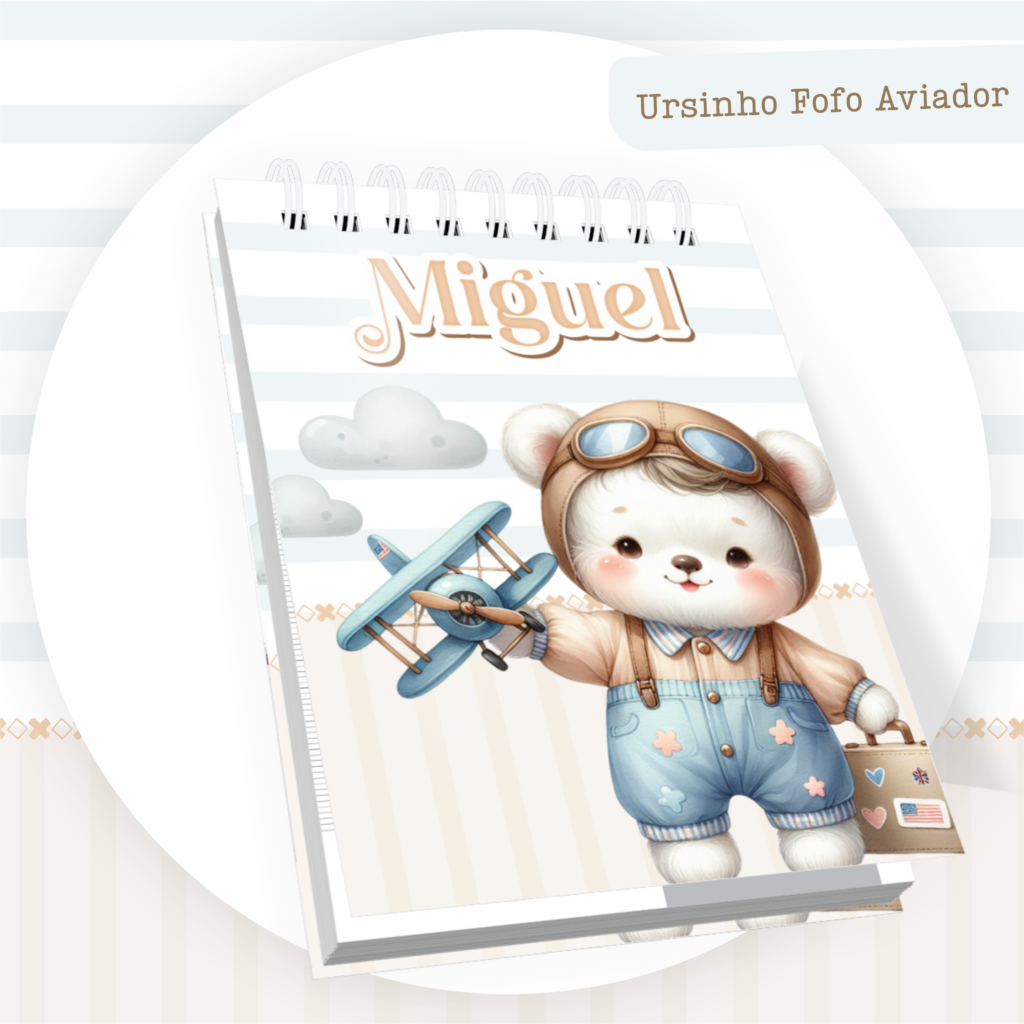 Ursinho Fofo Aviador - Kit Maternidade - Imagem 8