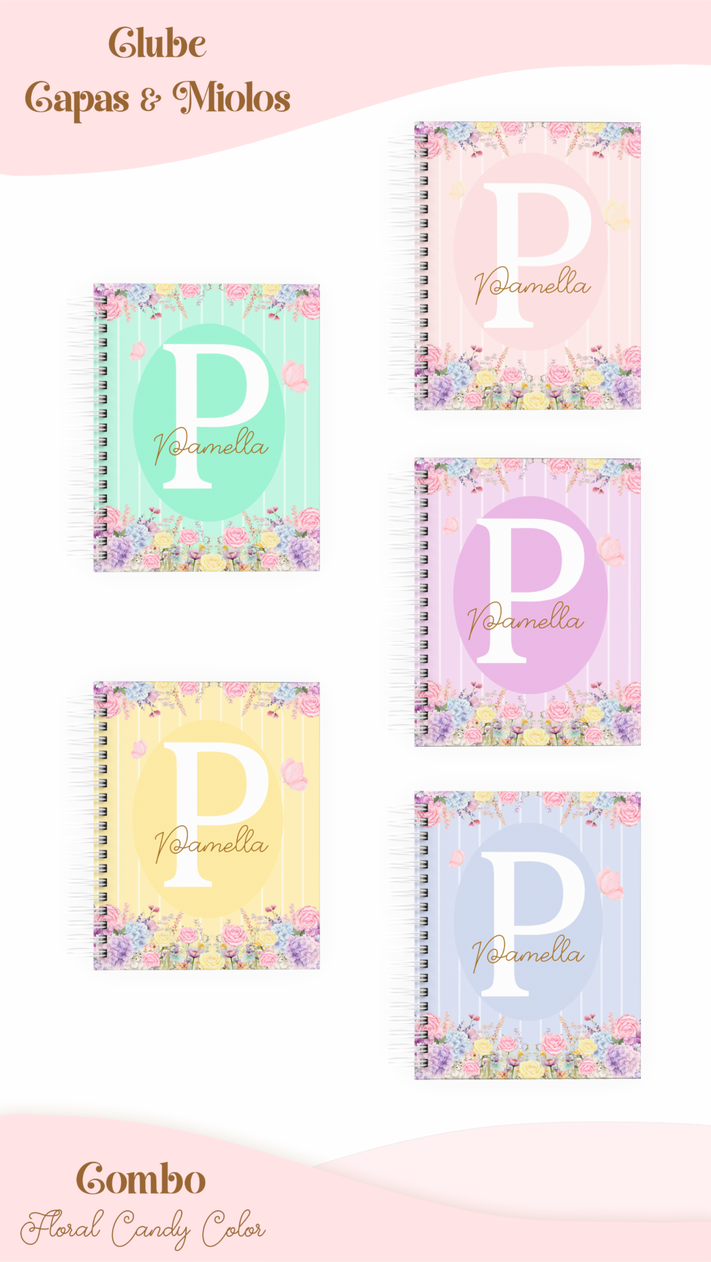 COMBO Floral Candy Color – 5 Modelos (Pamella) - Imagem 2