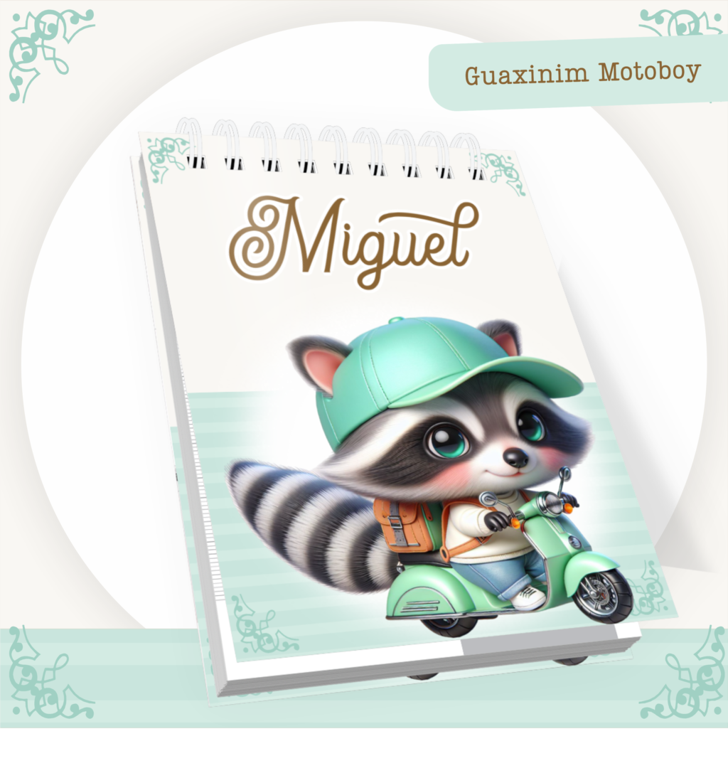 Guaxinim Motoboy - Kit Maternidade - Imagem 9