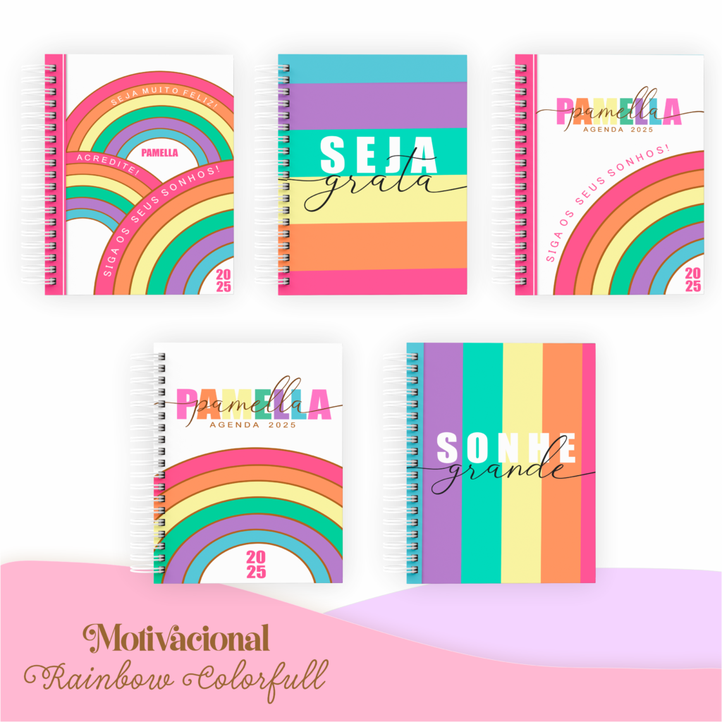 COMBO Rainbow Color Full – 5 Modelos (Pamella) - Imagem 1