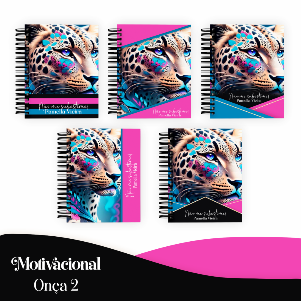 COMBO Motivacional Onça 2 – 5 Modelos (Pamella) - Imagem 1