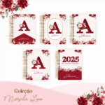 COMBO Marsala Luxo Alfabeto – 5 Modelos (Pamella)