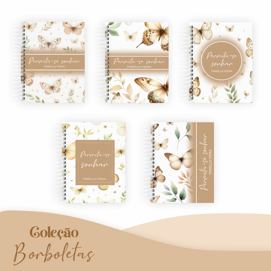 COMBO Borboletas – 5 Modelos (Pamella) - Imagem 1