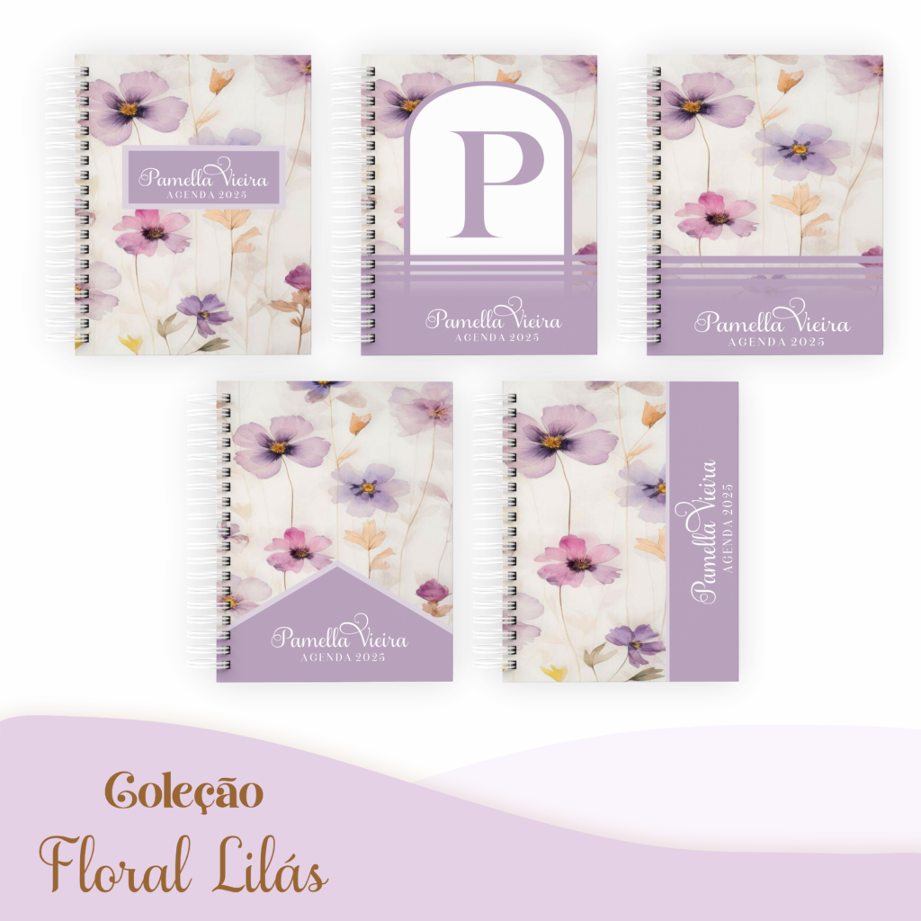 COMBO Floral Lilás – 5 Modelos (Pamella) - Imagem 1
