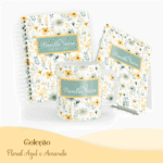 COMBO Floral Azul e Amarelo – 5 Modelos (Pamella) - Imagem 2