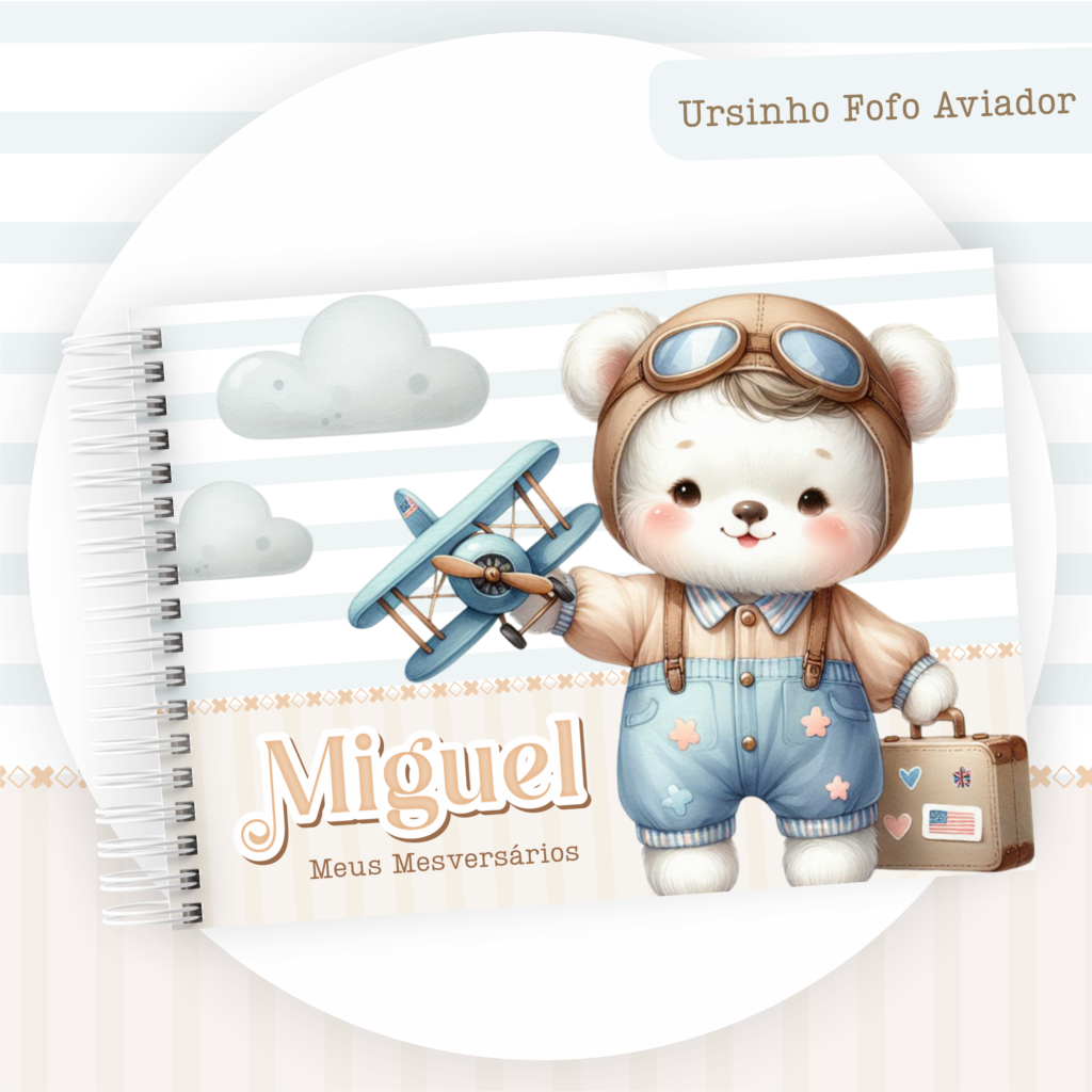 Ursinho Fofo Aviador - Kit Maternidade - Imagem 10