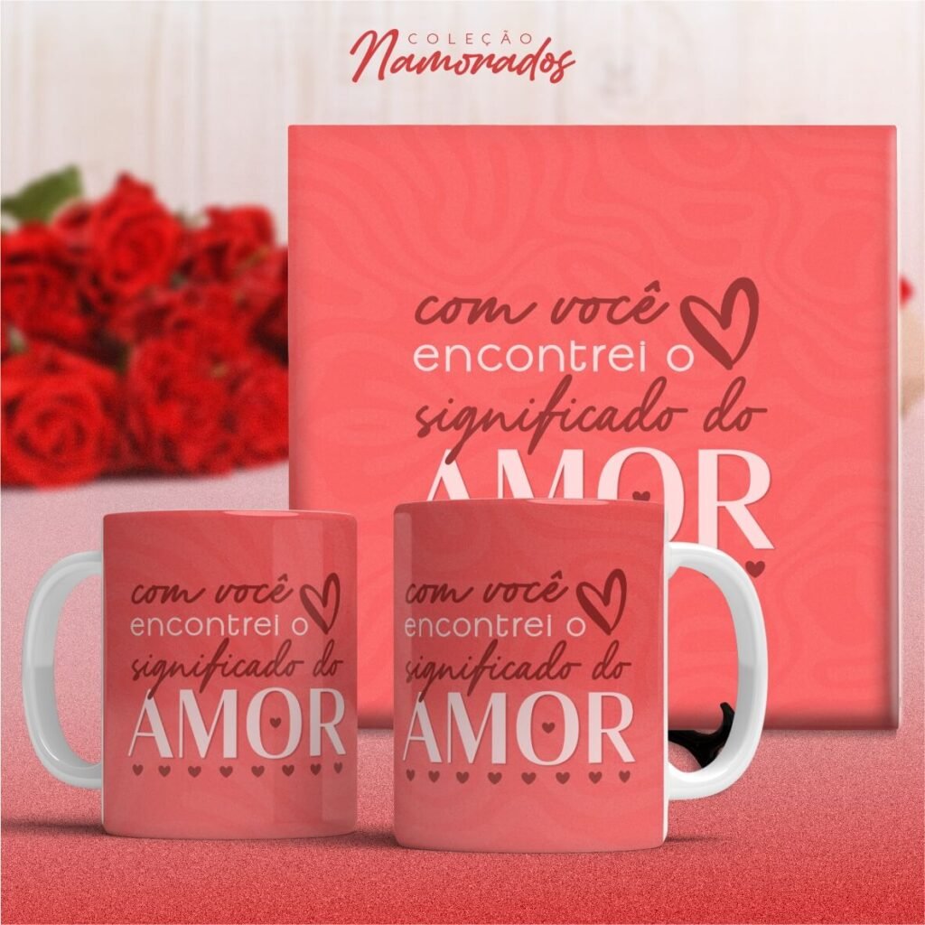 COMBO de Artes Canecas e Azulejos Namorados V24 SEM FOTO (Vintage) - Imagem 5