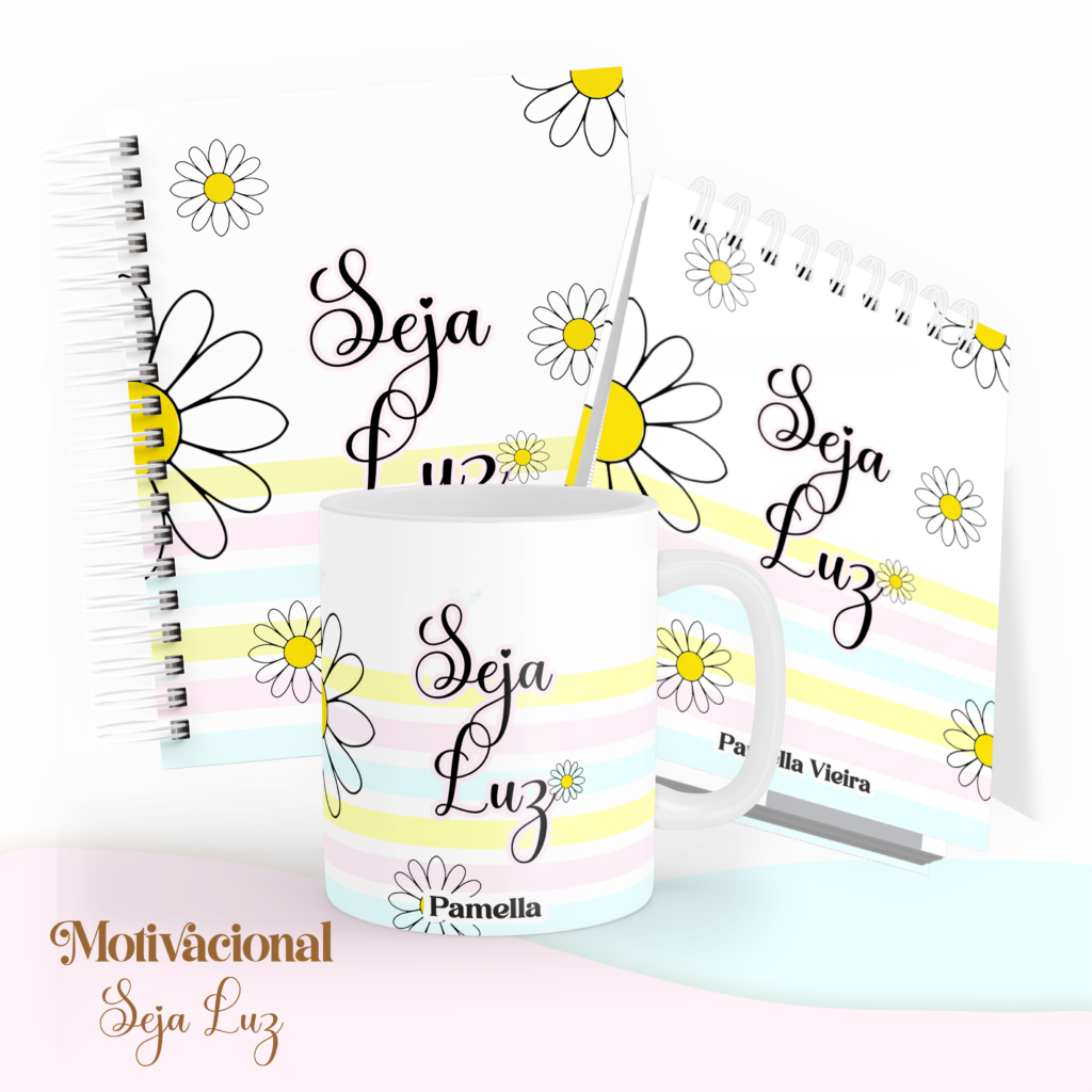 COMBO Motivacional Seja Luz – 5 Modelos (Pamella) - Imagem 3