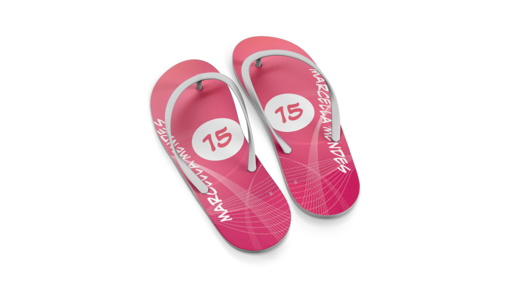 COMBO 15 Anos - Artes para Chinelos com Gabarito - Imagem 8