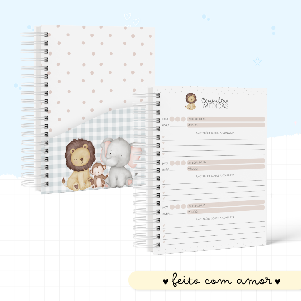Animais Cute Menino - Kit Maternidade - Imagem 15