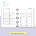 Miolo Agenda Colorida 2025 (Becraft) - Imagem 6