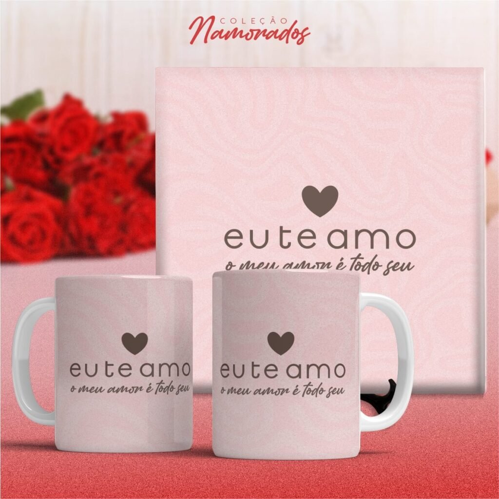 COMBO de Artes Canecas e Azulejos Namorados V24 SEM FOTO (Vintage) - Imagem 1