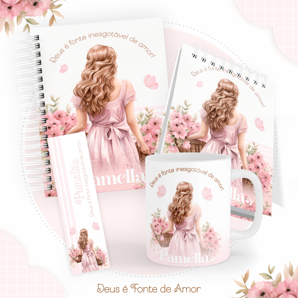 Kit CRISTÃO - Deus é Fonte de Amor (Pamella) - Imagem 1