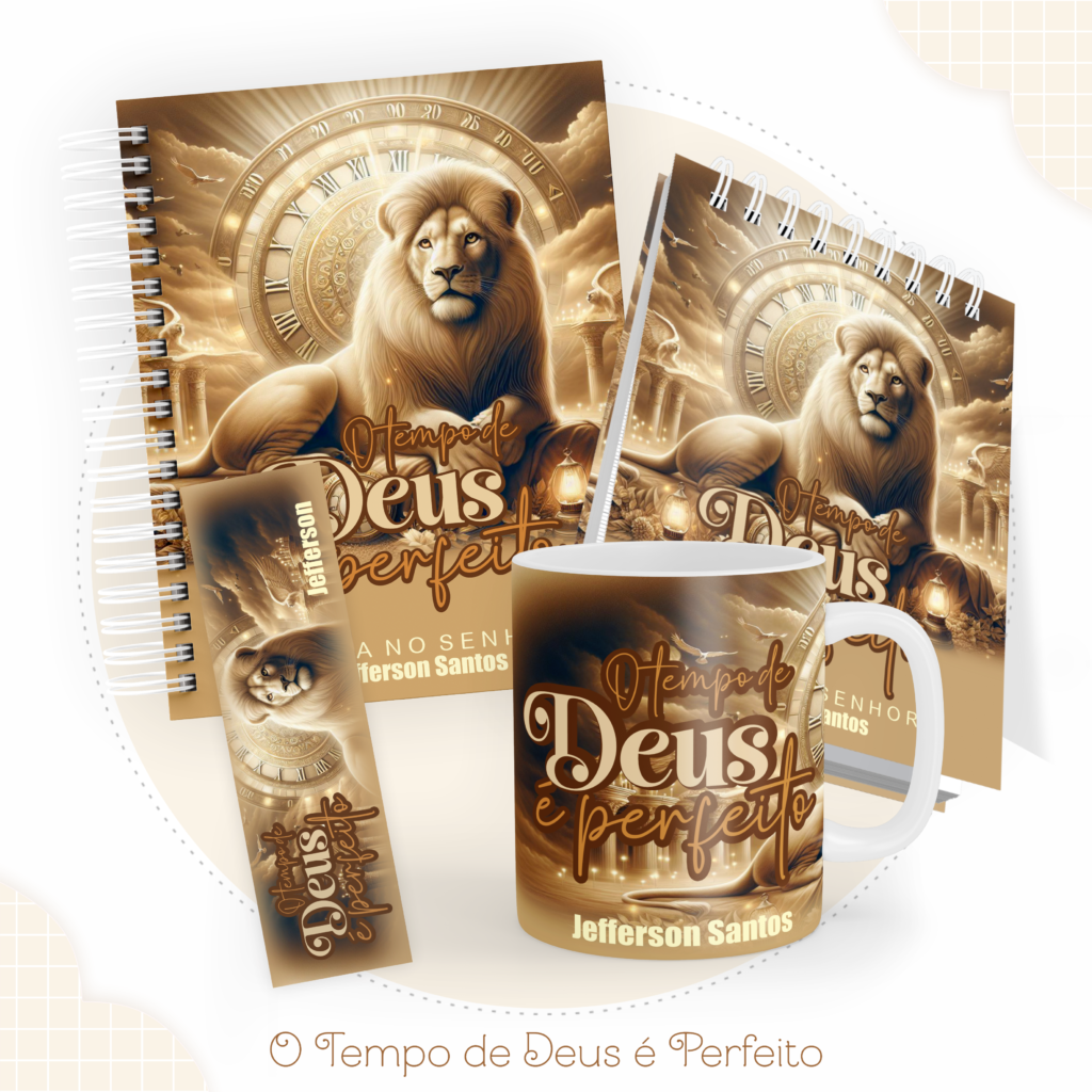 Kit CRISTÃO - O Tempo de Deus é Perfeito (Pamella) - Imagem 1