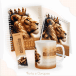 Kit CRISTÃO - Forte e Corajoso Masculino (Pamella)