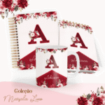 COMBO Marsala Luxo Alfabeto – 5 Modelos (Pamella) - Imagem 4