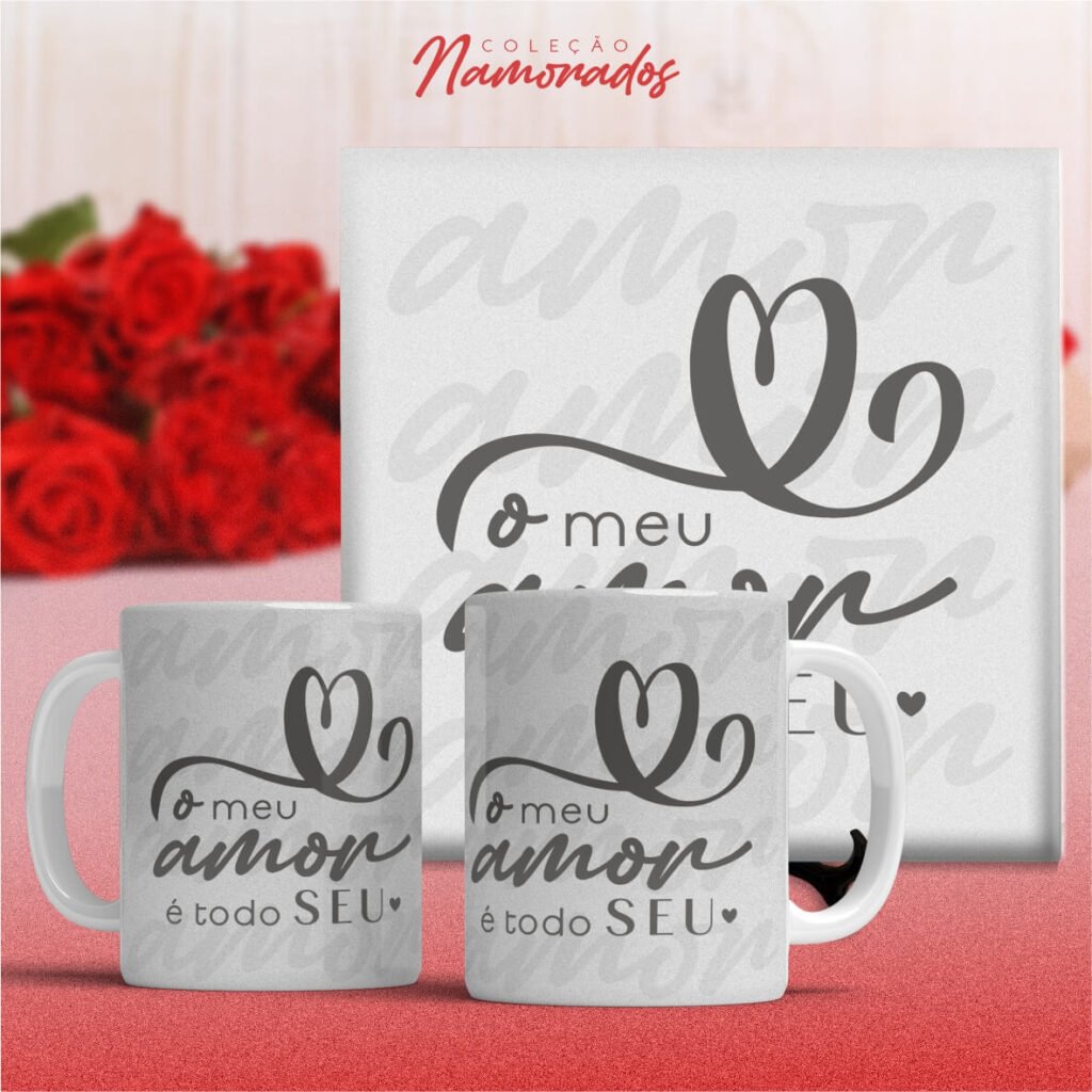 COMBO de Artes Canecas e Azulejos Namorados V24 SEM FOTO (Vintage) - Imagem 6