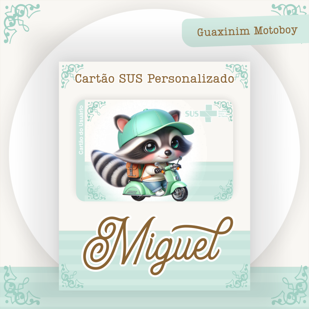 Guaxinim Motoboy - Kit Maternidade - Imagem 2