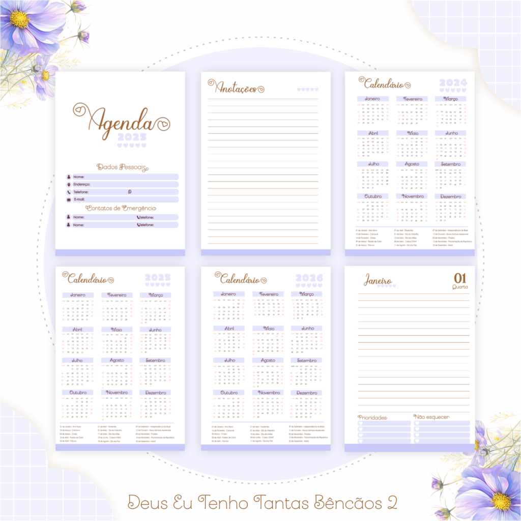 Kit CRISTÃO - Deus Eu Tenho Tantas Bençãos 2 (Pamella) - Imagem 6