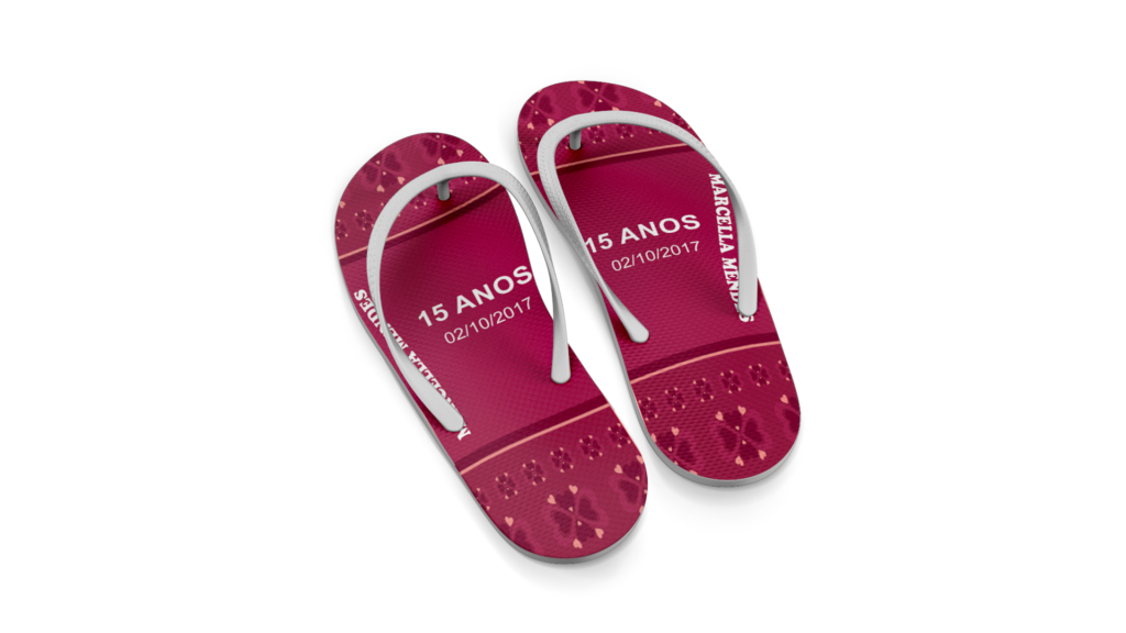 COMBO 15 Anos - Artes para Chinelos com Gabarito - Imagem 6
