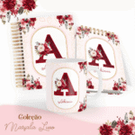 COMBO Marsala Luxo Alfabeto – 5 Modelos (Pamella) - Imagem 5