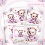 Ursinha Princesa Lilás - Kit Maternidade