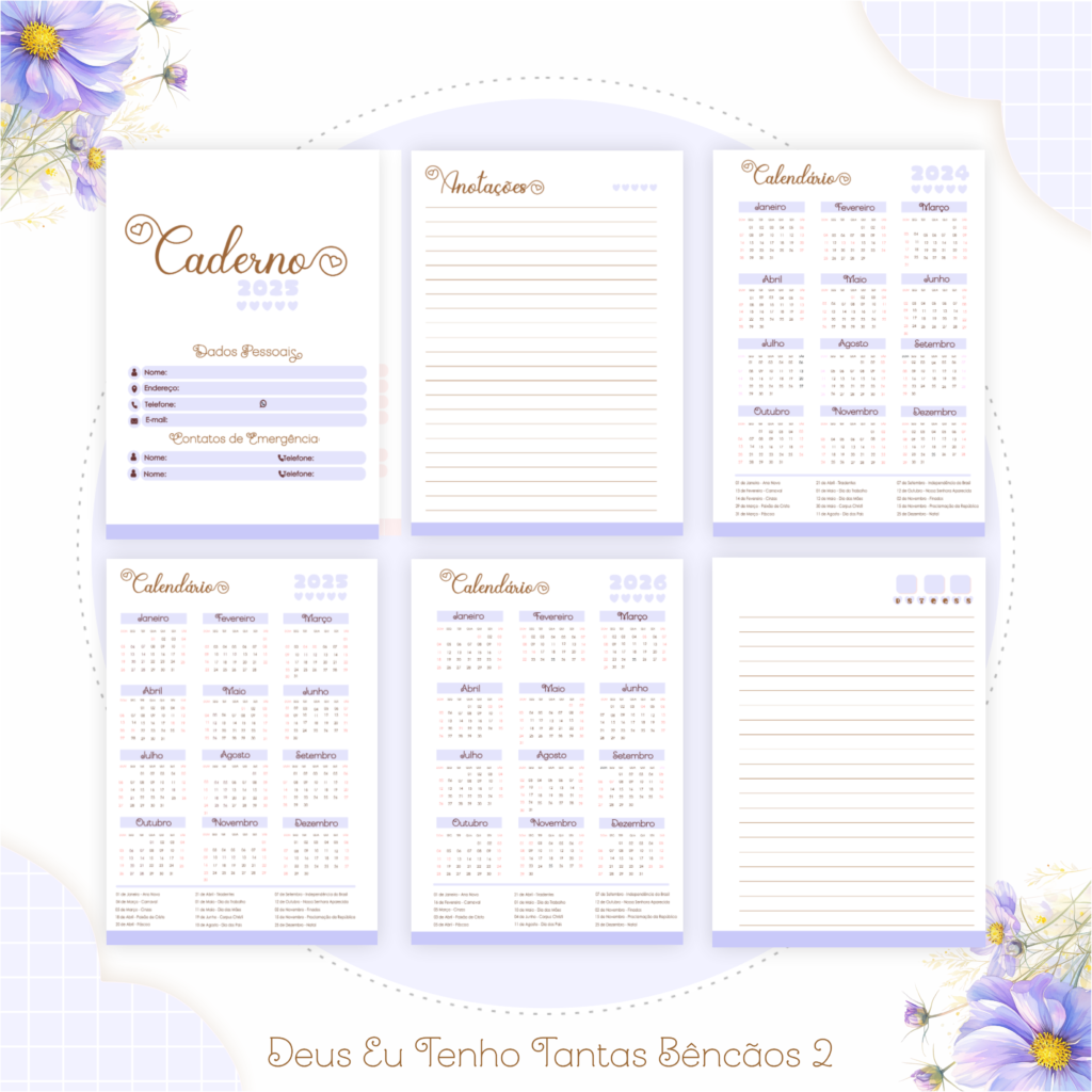 Kit CRISTÃO - Deus Eu Tenho Tantas Bençãos 2 (Pamella) - Imagem 7