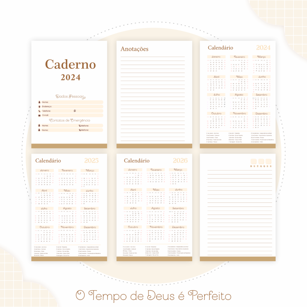 Kit CRISTÃO - O Tempo de Deus é Perfeito (Pamella) - Imagem 7