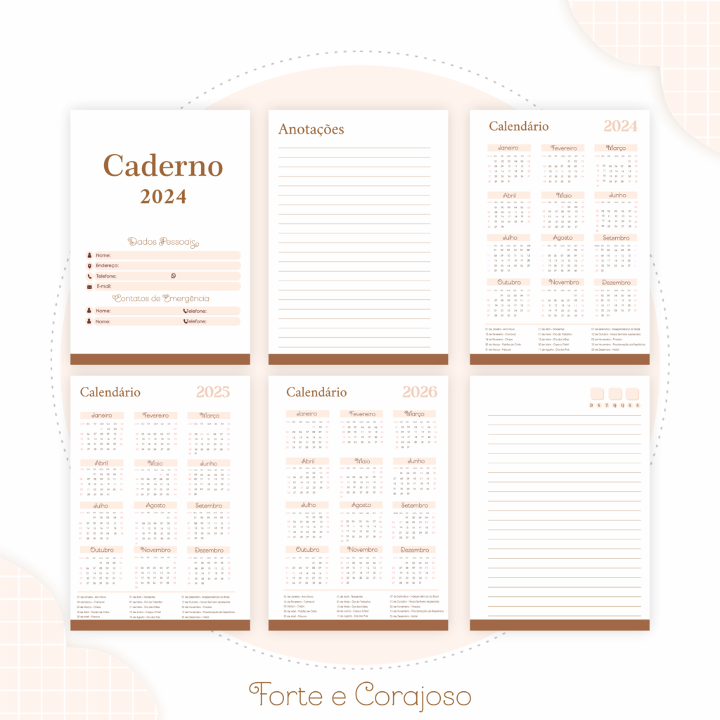 Kit CRISTÃO - Forte e Corajoso Masculino (Pamella) - Imagem 7