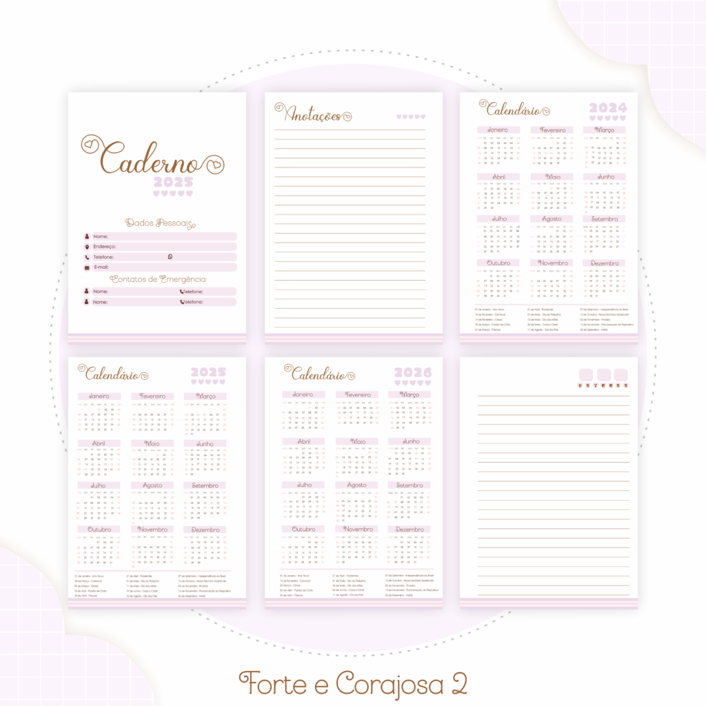 Kit CRISTÃO - Forte e Corajosa 2 (Pamella) - Imagem 6