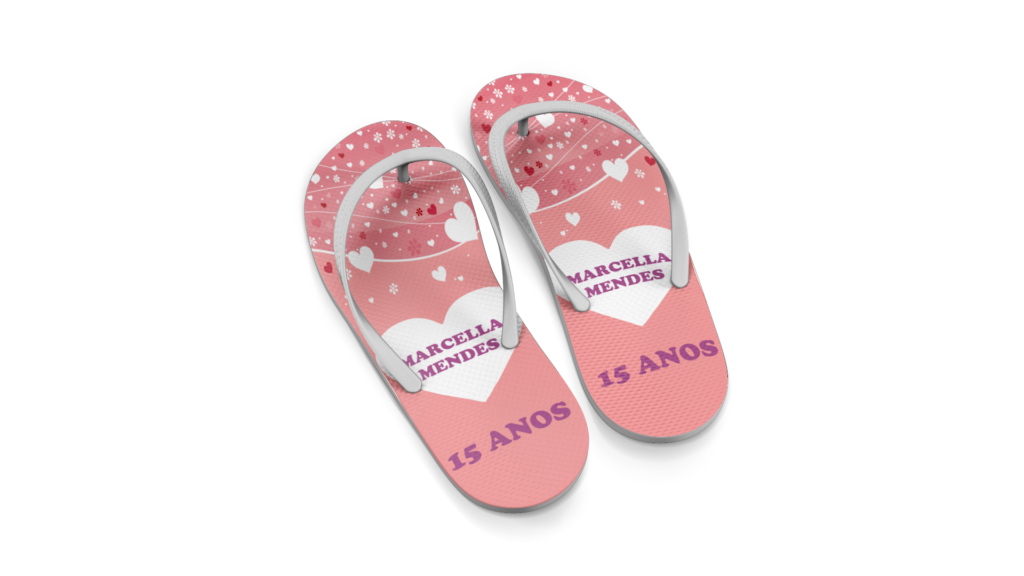 COMBO 15 Anos - Artes para Chinelos com Gabarito - Imagem 5