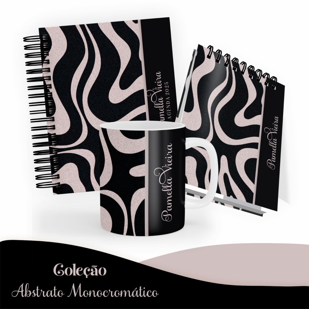 COMBO Abstrato Monocromático – 5 Modelos (Pamella) - Imagem 6
