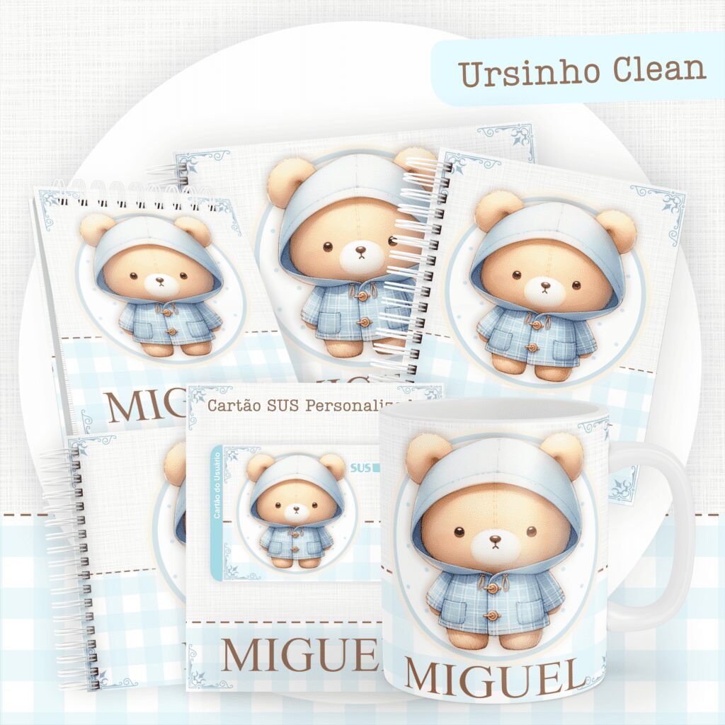 7 Ursinho Clean - Kit Maternidade - Imagem 1