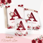 COMBO Marsala Luxo Alfabeto – 5 Modelos (Pamella) - Imagem 6