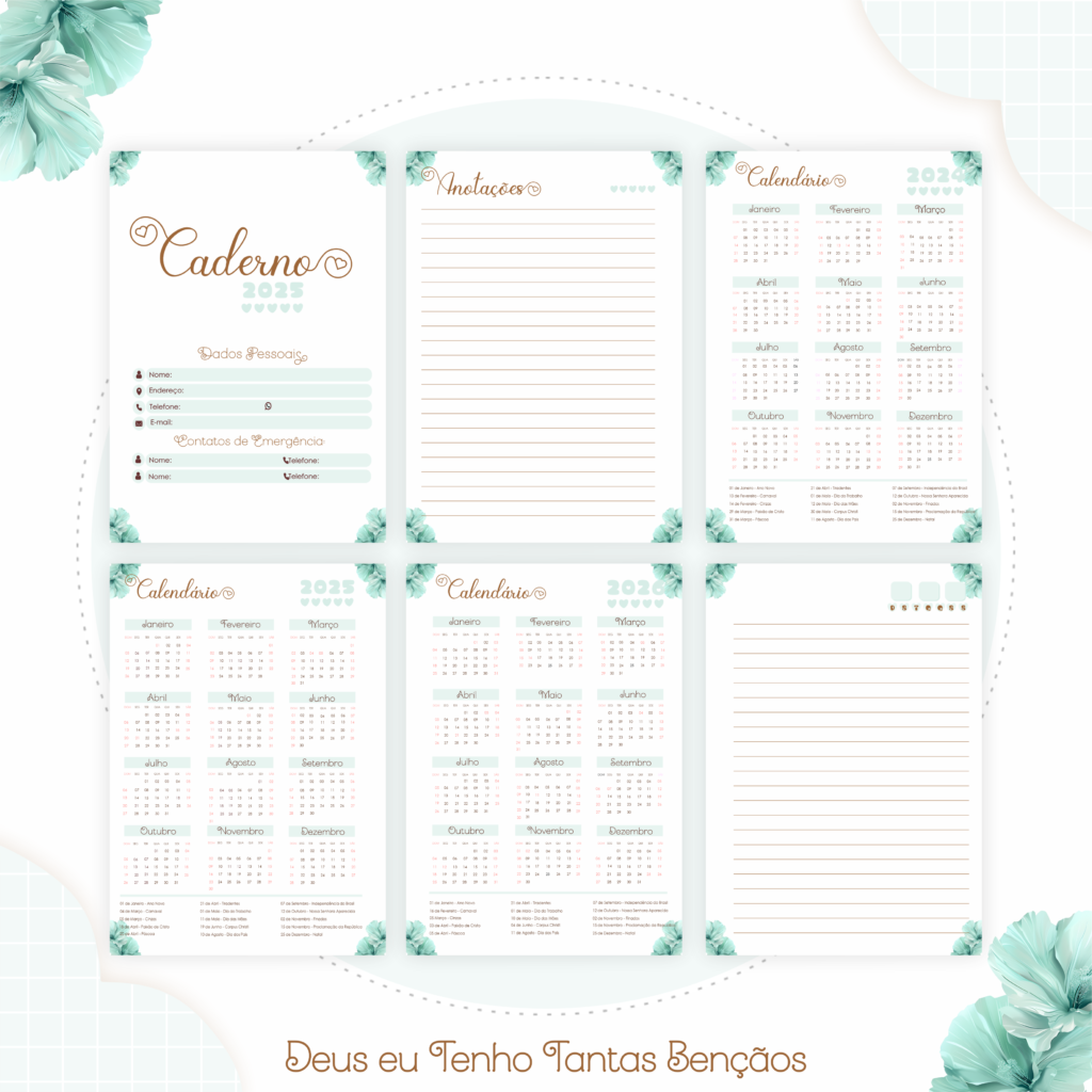 Kit CRISTÃO - Deus Eu Tenho Tantas Bençãoes (Pamella) - Imagem 7